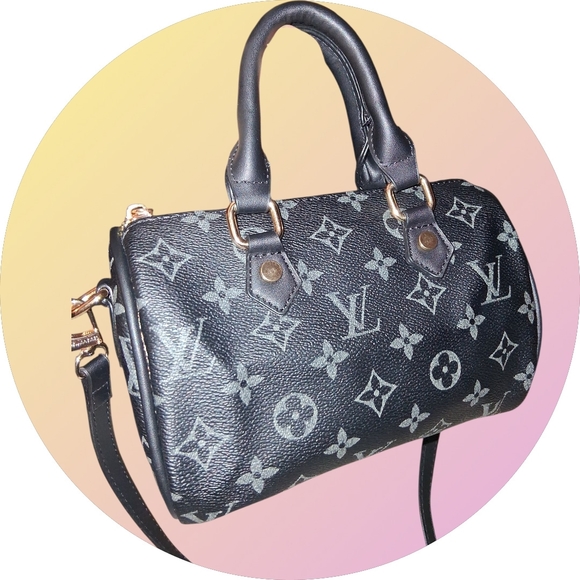 Louis Vuitton Black and Gray Satchel - Picture 1 of 4